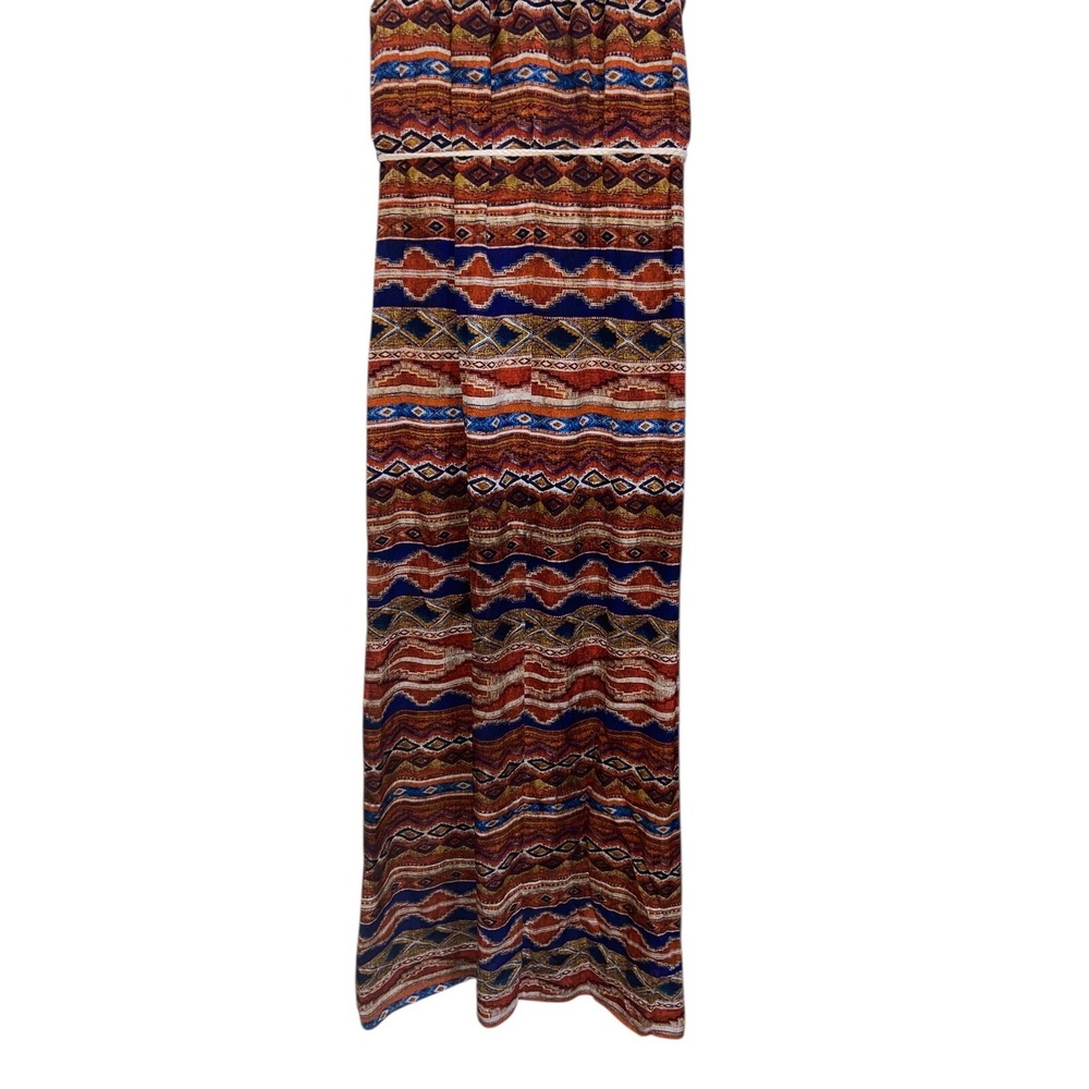 Karen Kane Canyonland Halter Maxi Dress Ethereal Tribal Resortwear Aztec M NEW‎ - Picture 15 of 16